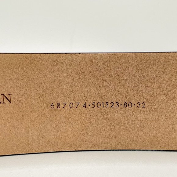 Alexander MCQUEEN Seal Buckle 40mm Wide Leather Belt - Picture 6 of 7
